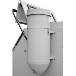 Doppelseitige Sandstrahlkabine CORMAK KDP1200 1200L mit 2 Zyklon-Absauganlagen DC15