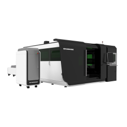 Geschlossene Faserlaser Schneidanlage mit Rohr- und Profilaufsatz CORMAK FIBER LF3015GAR