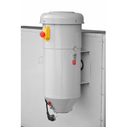 Kabinen-Sandstrahler CORMAK KDP450TOP 450L mit oberer Öffnung und Zyklonabscheider DC15