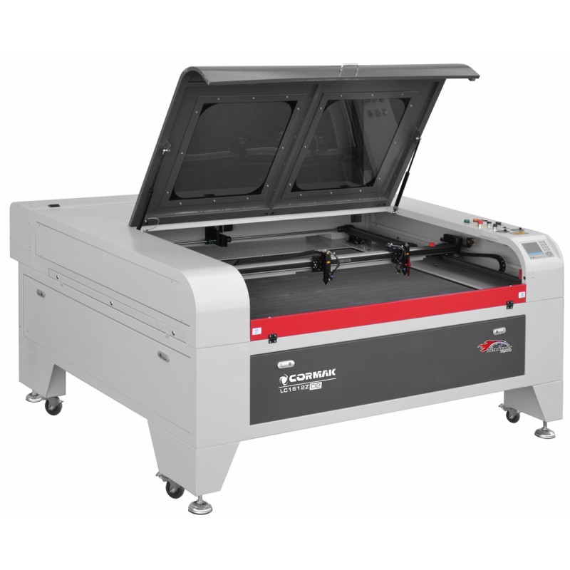 CO2-Laserschneid- und Graviermaschine CORMAK LC1612ZD2 – 2 Laserköpfe