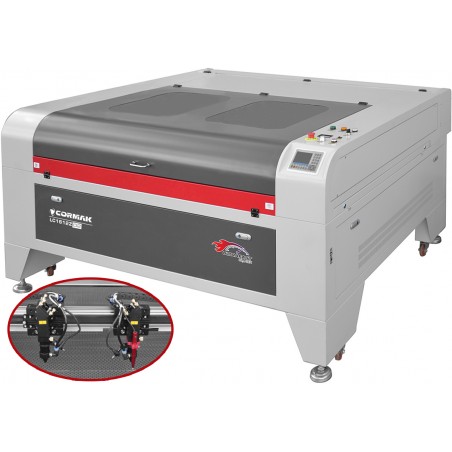 CO2-Laserschneid- und Graviermaschine CORMAK LC1612ZD2 – 2 Laserköpfe