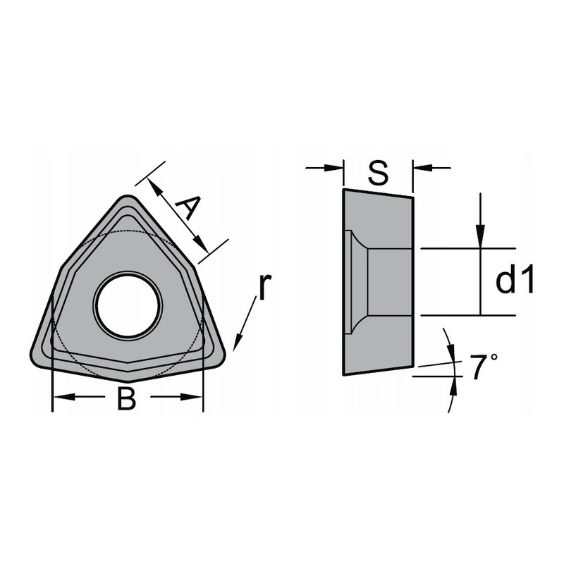 Wendeschneidplatte CORMAK WCMT 06T304 Si 10 Stück
