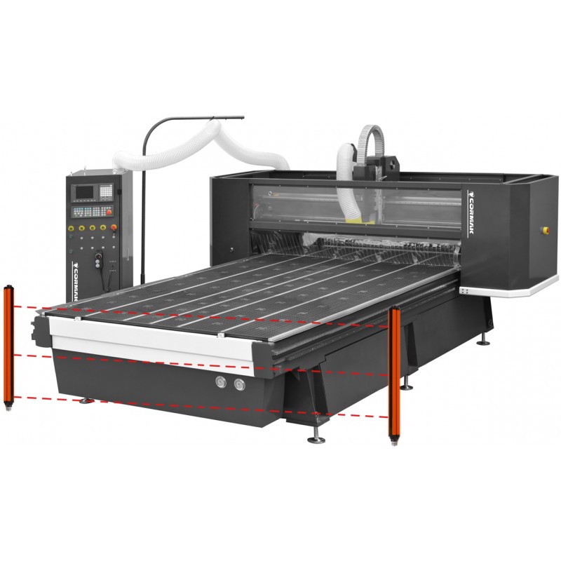 CNC-Fräsmaschine CORMAK C2030 IND 2000x3000 mit Hybridtisch