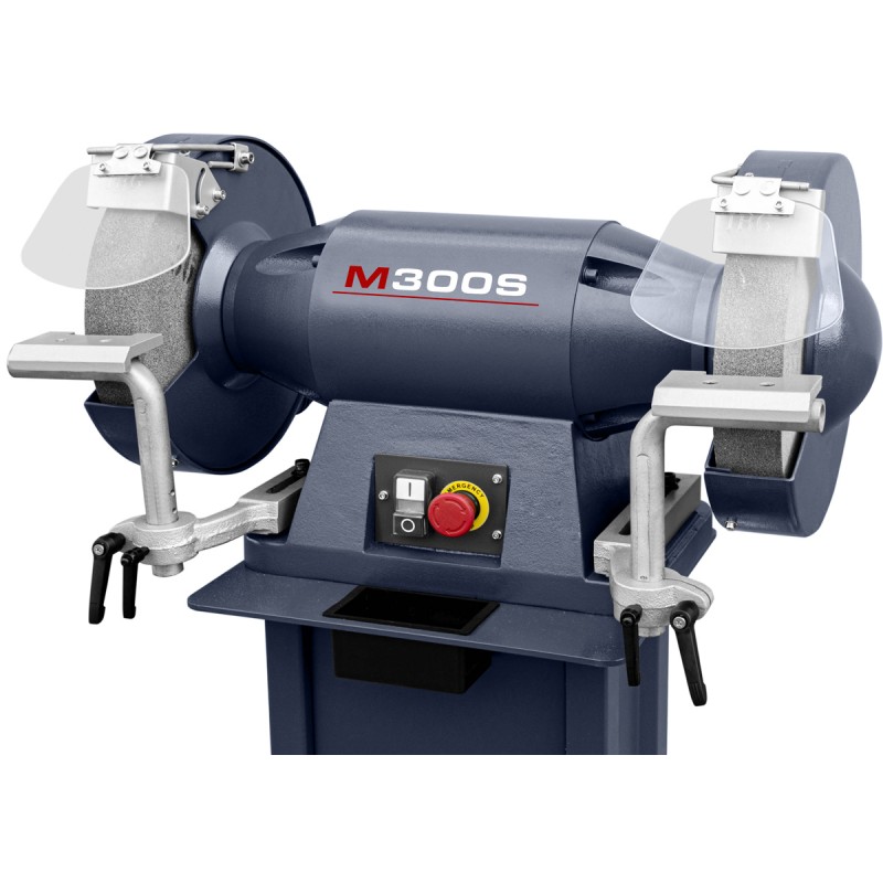 Industrie-Doppelschleifer CORMAK M300S mit Untergestell