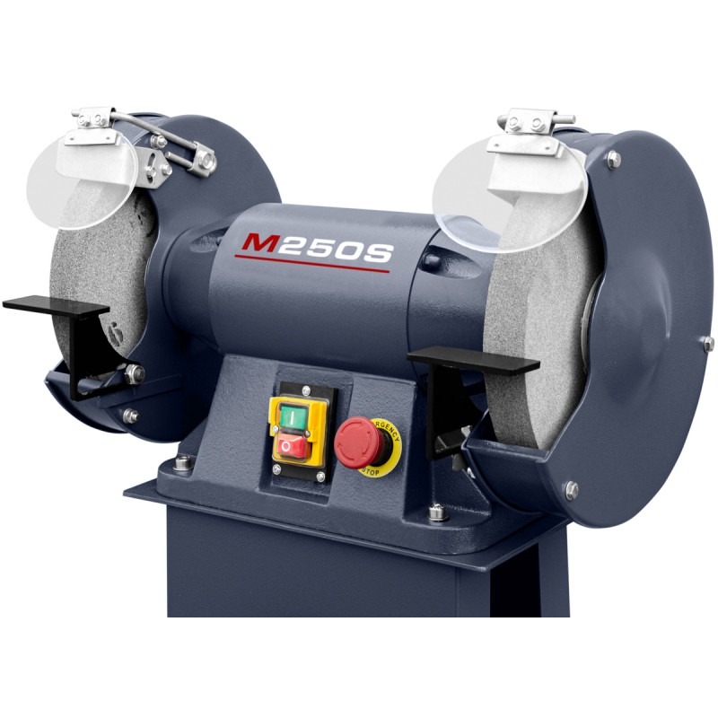 Industrie-Doppelschleifmaschine CORMAK M250S mit Untergestell