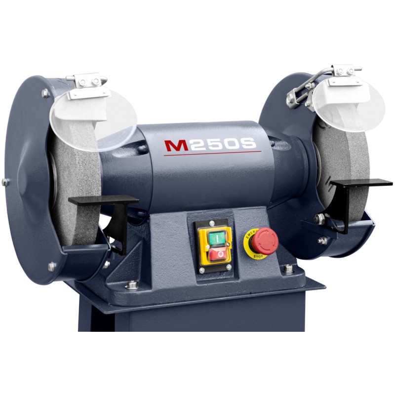 Industrie-Doppelschleifmaschine CORMAK M250S mit Untergestell