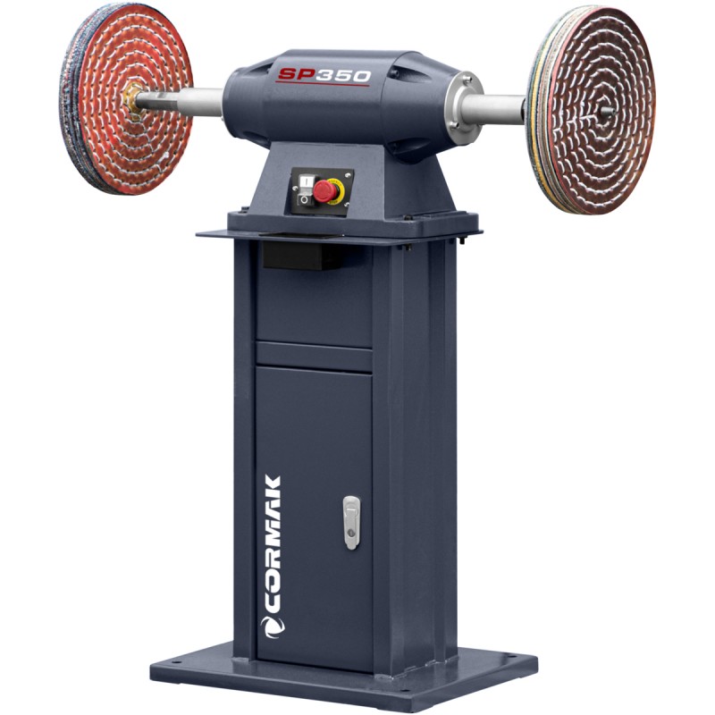Industrielle Poliermaschine CORMAK SP350 mit Untergestell