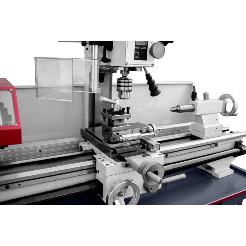 Dreh-Fräsmaschine CORMAK TYTAN Center 750 Vario + Drehmeißel + mitlaufende Körnerspitze