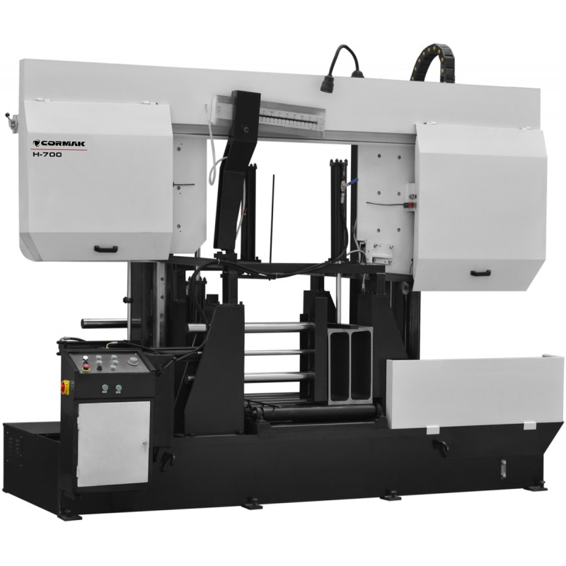 Halbautomatische Doppelsäulen-Metallbandsäge CORMAK H-65/80