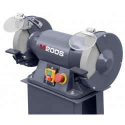 Industrie-Doppelschleifmaschine CORMAK M200S mit Untergestell