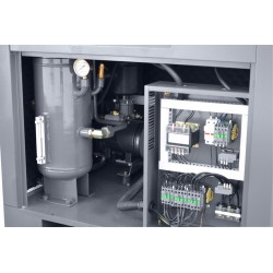 Schraubenkompressor mit Kältetrockner IZBERG N20S und 500L vertikalem Druckluftbehälter CORMAK THEOR 20 2000L/min 15kW