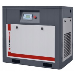 Schraubenkompressor mit Kältetrockner IZBERG N20S und 500L vertikalem Druckluftbehälter CORMAK THEOR 20 2000L/min 15kW