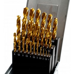 Kobalt-Bohrersatz CORMAK HSSE TiN 1–13mm 25-tlg.