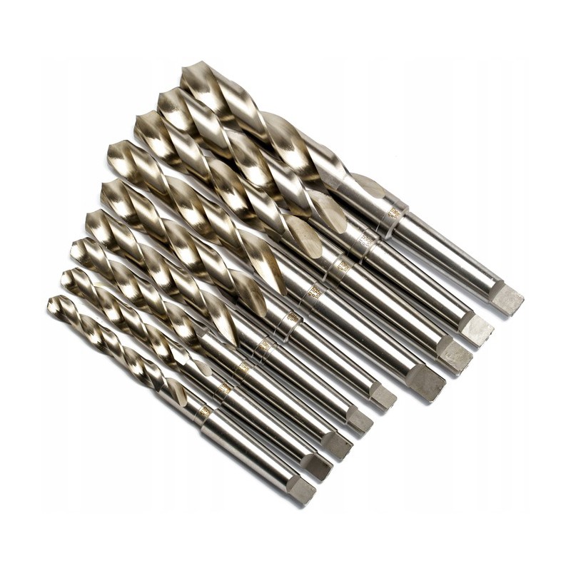 Geschliffener Bohrersatz CORMAK HSS MK2 & MK3 14,5–30mm 9-tlg.