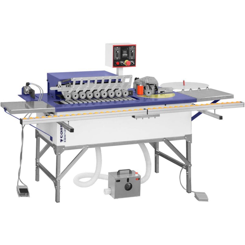 Kantenanleimmaschine CORMAK EBM120 mit Absaugung + Kleber