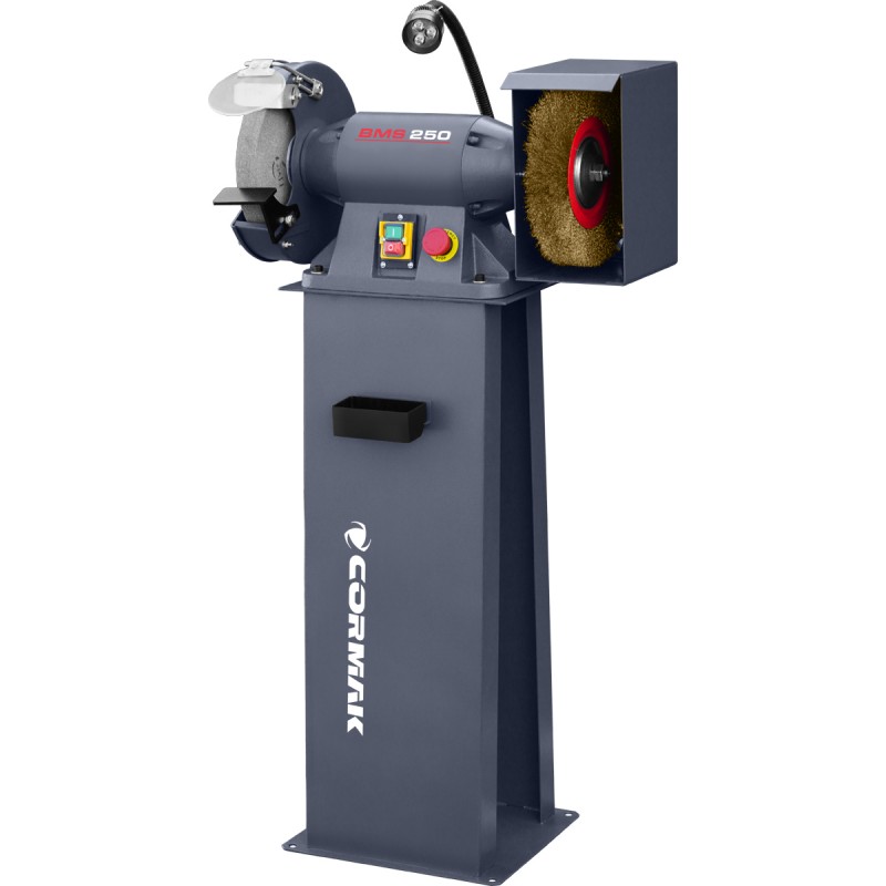 Multifunktions-Doppelschleifer CORMAK BMS250 mit Ständer