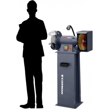 Multifunktions-Doppelschleifer CORMAK BMS250 mit Ständer