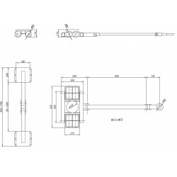 Schwerlast-Transportfahrwerk Set CORMAK WL6 + WF6 12t