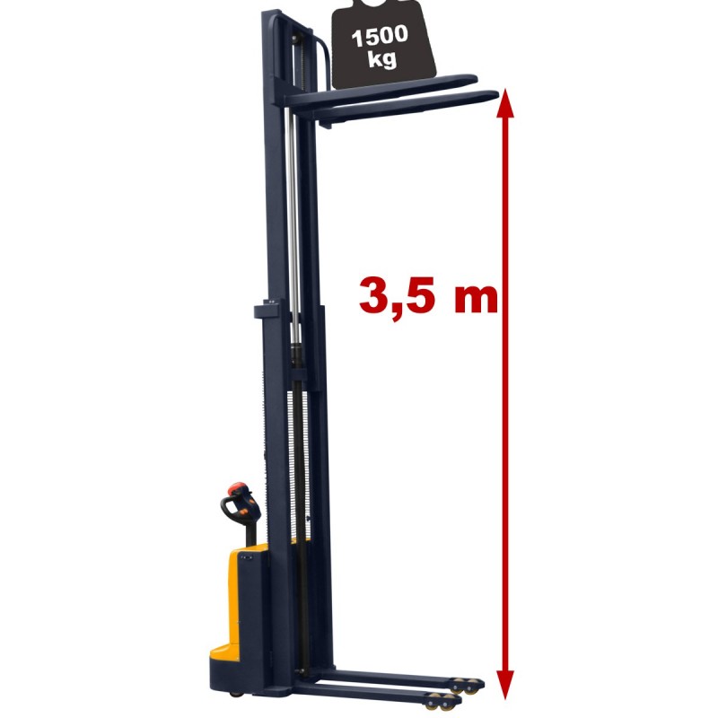 Elektrischer Hochhubwagen CORMAK Q12E35 (Tragkraft 1200kg, Hubhöhe 3500mm)