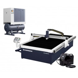 Plasmaschneidanlage CORMAK PW-1530 WTK + Kompressor Luft 1000 + Plasmaquelle SPARTUS ProCUT 125CNC