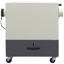 Industrie-Doppelschleifer CORMAK M300S mit Untergestell und Absaugung für Metallspäne und -abrieb MDC1500 400V