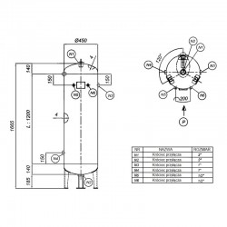 Schraubenkompressor mit Frequenzumrichter und 200L Druckluftbehälter LUFT 400 380L/min 3.0kW 230V