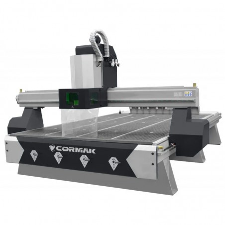 CNC-Fräsmaschine für Holz CORMAK C2040 ATC 4 ACHSEN PREMIUM 2150x4300 mit Hybridtisch