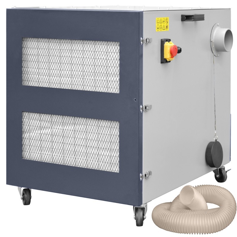 Industrie-Doppelschleifmaschine CORMAK BMS2080 mit Untergestell & Absauganlage für Metallspäne MDC1500 400V