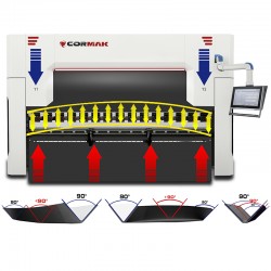 Hydraulische Abkantpresse CORMAK CNC ULTIMATE 4+1 40×2500 DA-53TX