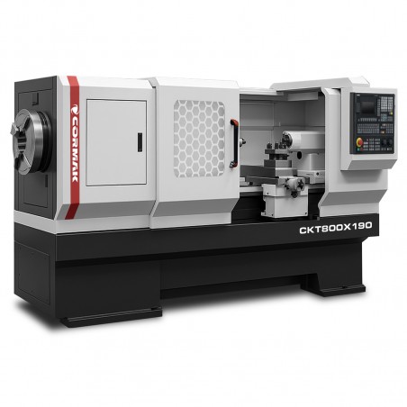 CNC-Rohrdrehmaschine CORMAK CKT800 mit Spindelbohrung 190 mm und Steuerung SIEMENS SINUMERIK