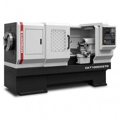 CNC-Rohrdrehmaschine CORMAK CKT1000x2000 mit Spindeldurchlass 270 mm und Steuerung SIEMENS SINUMERIK