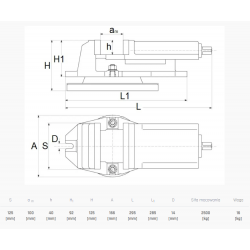 Maschinenschraubstock QH125 125x100mm | Hersteller CORMAK