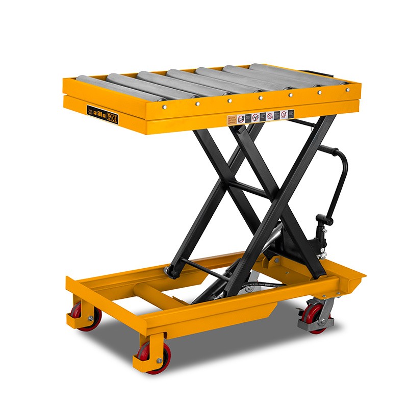 Scherenhubtisch CORMAK TA50R mit Rollentisch (Tragkraft 500kg, Hubhöhe 1000mm)