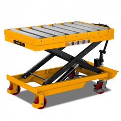 Scherenhubtisch CORMAK TA50R mit Rollentisch (Tragkraft 500kg, Hubhöhe 1000mm)