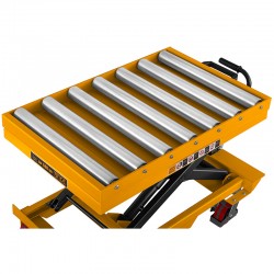 Scherenhubtisch CORMAK TA50R mit Rollentisch (Tragkraft 500kg, Hubhöhe 1000mm)