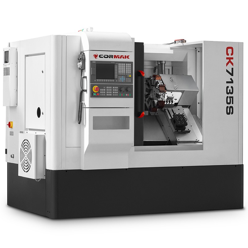 CNC-Drehmaschine CORMAK 350x350 mit hydraulischem Spannfutter und Steuerung SIEMENS SINUMERIK 808D