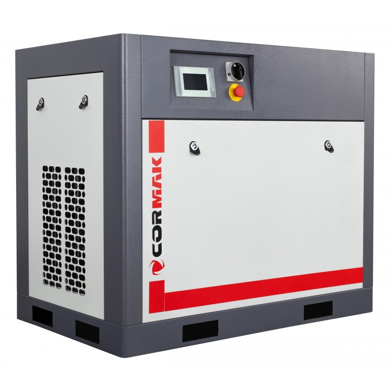 Satz Schraubenkompressor THEOR 20 INVERTER 15kW 2000L/min + Kältetrockner IZBERG N20S + 1000L vertikaler Druckluftbehälter