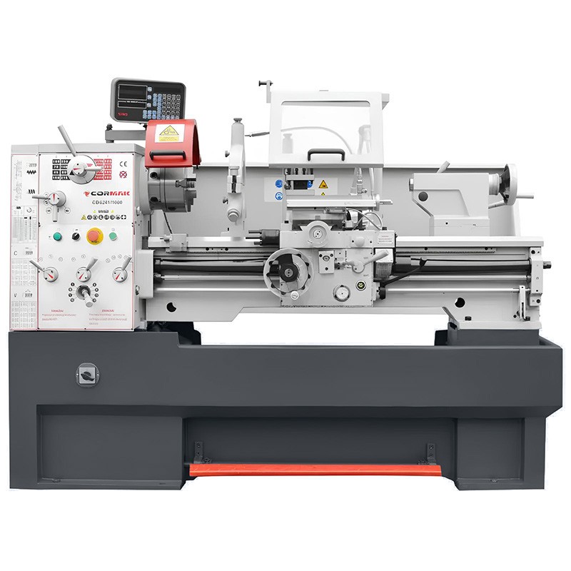 Konventionelle Universaldrehmaschine CORMAK 410x1500 + Drehmeißel + mitlaufende Körnerspitze