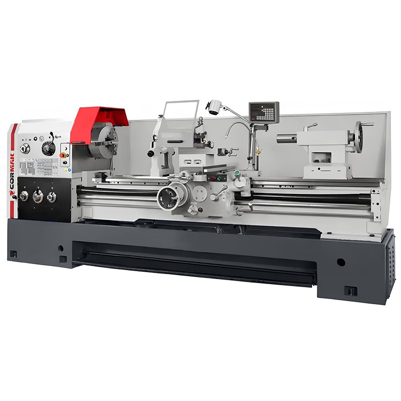Konventionelle Universaldrehmaschine CORMAK 500 x 2000YC + Drehmeißel + mitlaufende Spitze