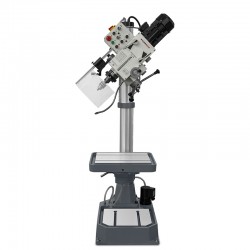 Industrielle Getriebe-Säulenbohrmaschine CORMAK ZS-40B mit Automatikvorschub + Gewindeschneidhalter-Set