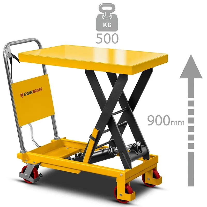 Scherenhubtisch CORMAK TA50 (Tragkraft 500kg, Hubhöhe 900mm)