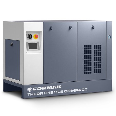 Hochdruck-Schraubenkompressor mit Kältetrockner CORMAK THEOR H1515.8 COMPACT 15.8bar 15kW für Faserlaser-Schneidanlagen