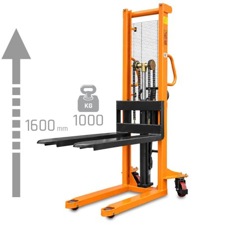 Manueller Hochhubwagen CORMAK WRHS1610 (Tragfähigkeit 1000kg, Hubhöhe 1600mm)