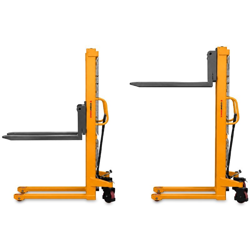 Hochhubwagen CORMAK WRHS 1016 mit verstellbaren Gabeln (Tragfähigkeit 1000kg, Hubhöhe 1600mm)