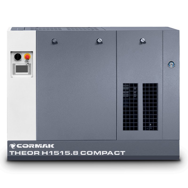 Hochdruck-Schraubenkompressor-Set THEOR H1515.8 COMPACT mit Kältetrockner und 500L Druckluftbehälter für Faserlaser