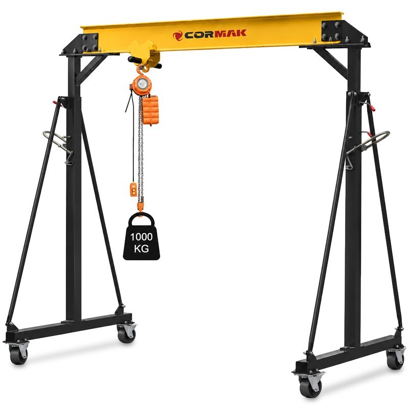 Mobiler Portalkran CORMAK PK1 1T + Erweiterungsset (Tragkraft 1000kg)