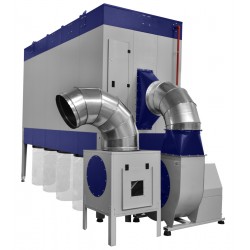 Industrielle Absauganlage für Späne und Sägemehl CORMAK Vibra Motor DCV30450 m³/h