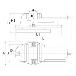 Maschinenschraubstock QH125 125x100mm | Hersteller CORMAK