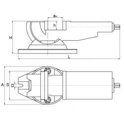 Maschinenschraubstock 100 mm