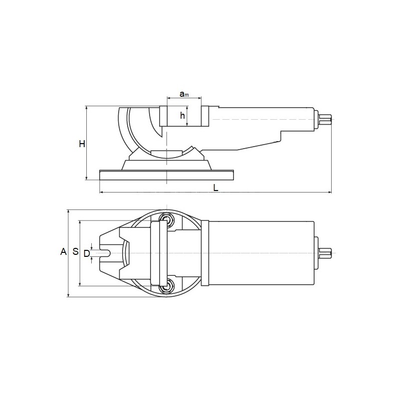Maschinenschraubstock 100 mm